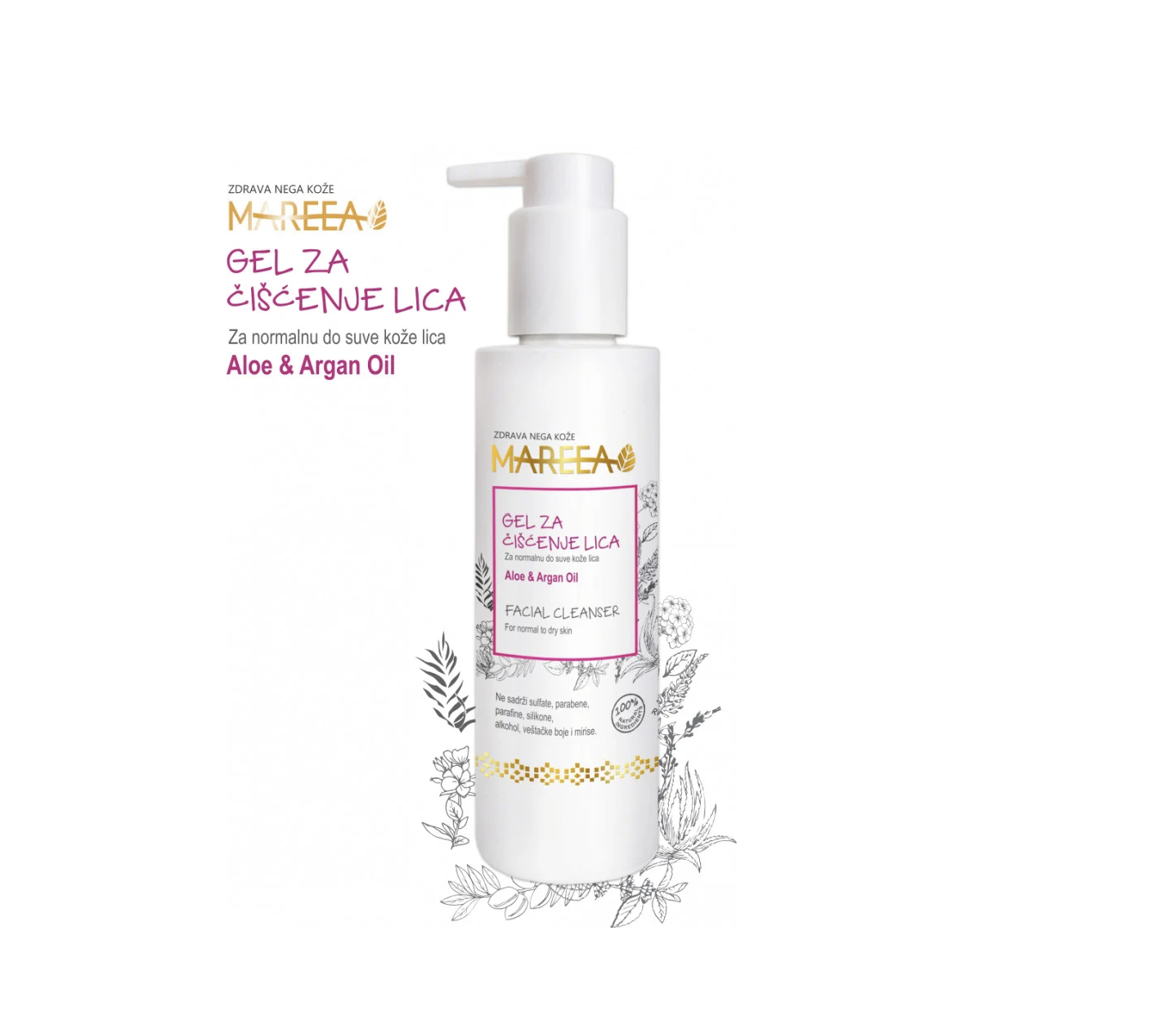 FACIAL CLEANSING GEL, 120ML for normal to dry facial skin