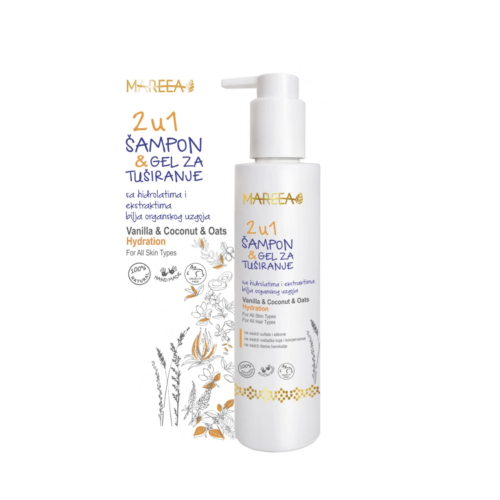 SHOWER GEL 200ML, Vanilla & Coconut & Oats