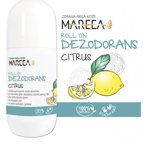 NATURAL ROLL-ON DEODORANT CITRUS – 75 ml