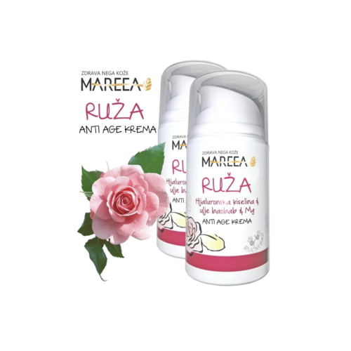 NATURAL ANTI AGE CREAM ROSE & BAOBAB OIL & Mg 50ML